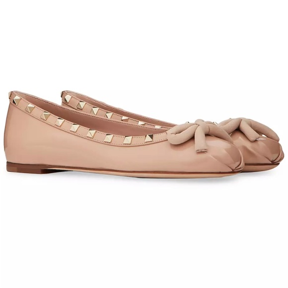 🔥SOLD🔥🔥Valentino Rockstud Patent Leather Ballerinas🔥🔥🔥 - Picture 4 of 4